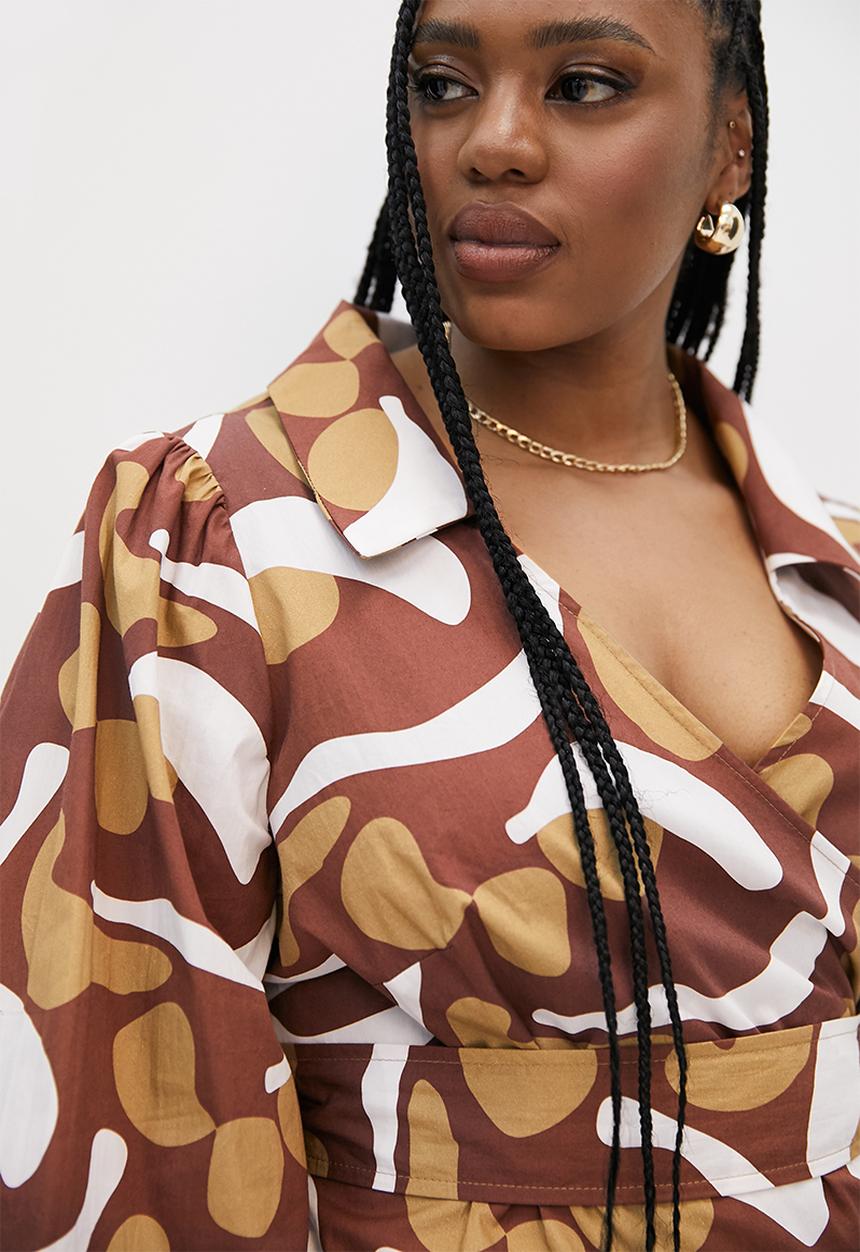 Superbalist - Lulama Wolf wrap blouse - Sensitivity 