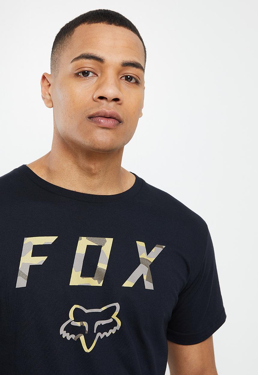 Fox - Camo moth short sleeve tee - black