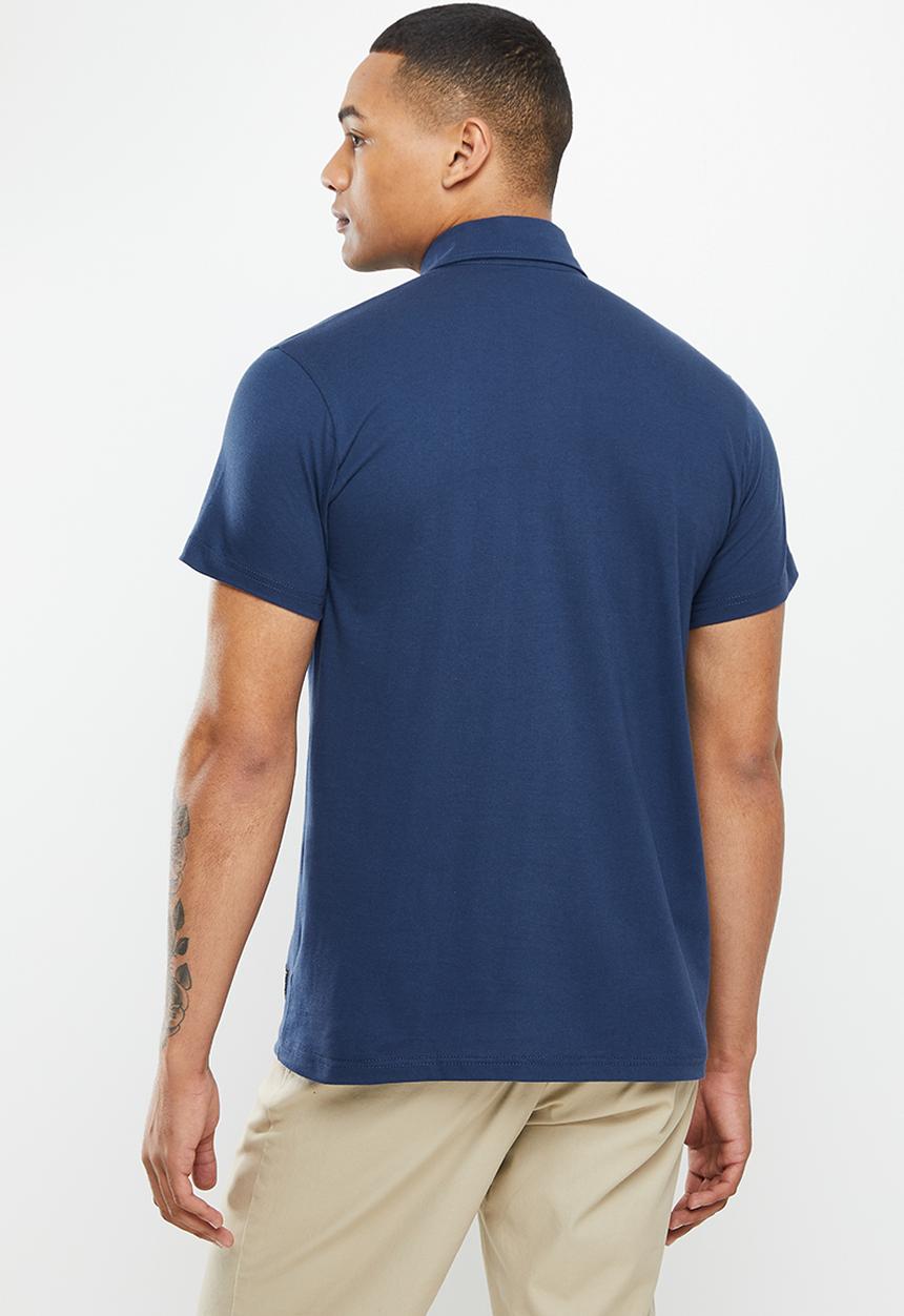 Fox - Axion short sleeve golfer - navy