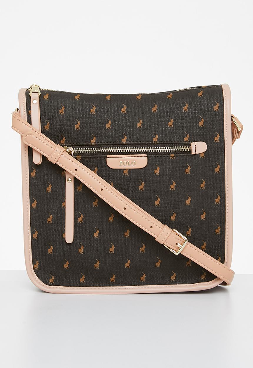 POLO - Ascot crossbody bag - pink & brown 