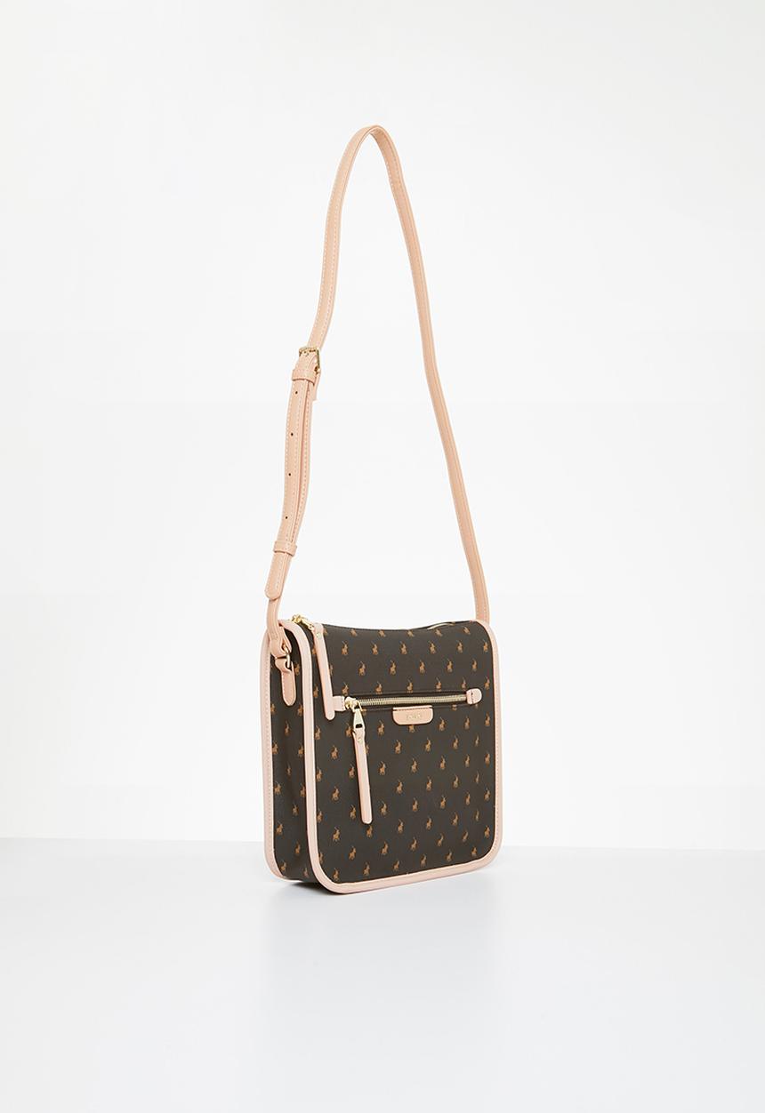POLO - Ascot crossbody bag - pink & brown 
