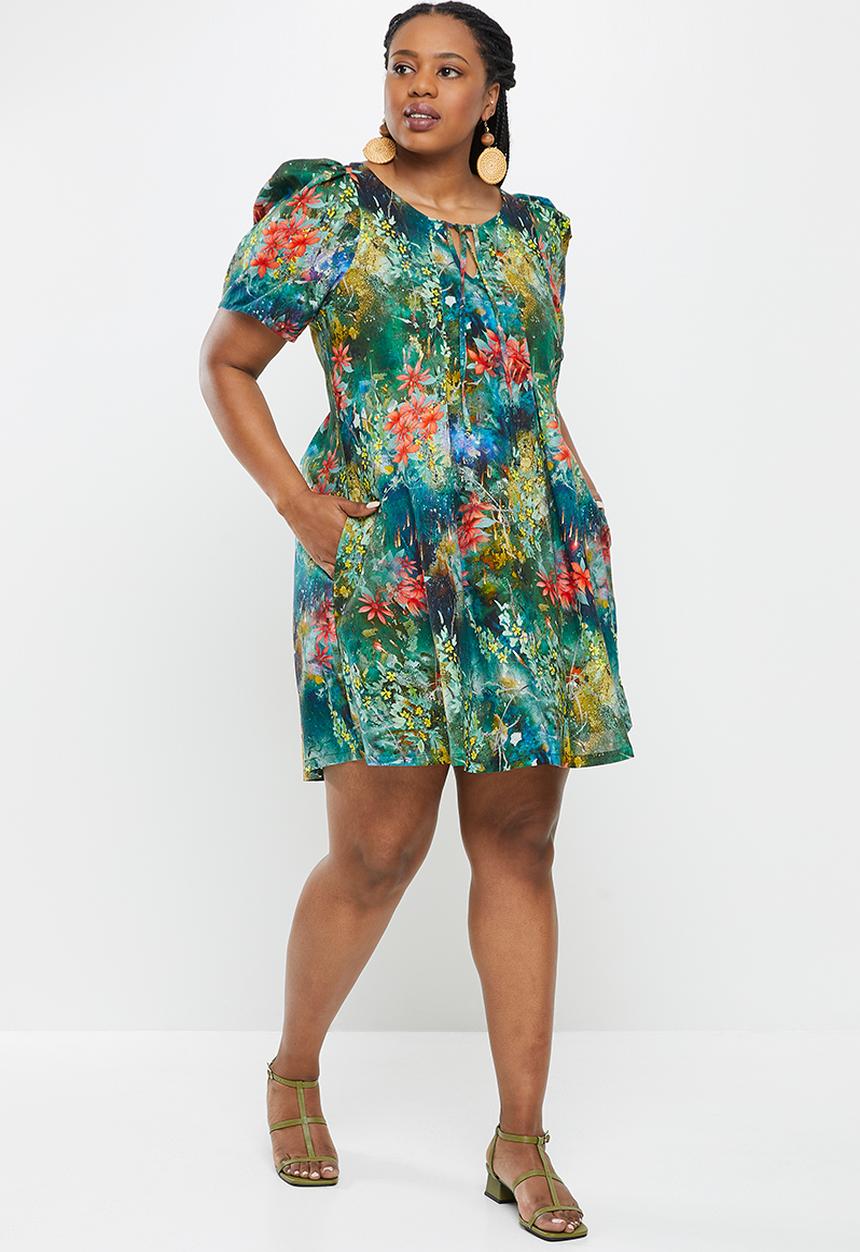 AMANDA LAIRD CHERRY - Plus moreland dress - multi-colour floral