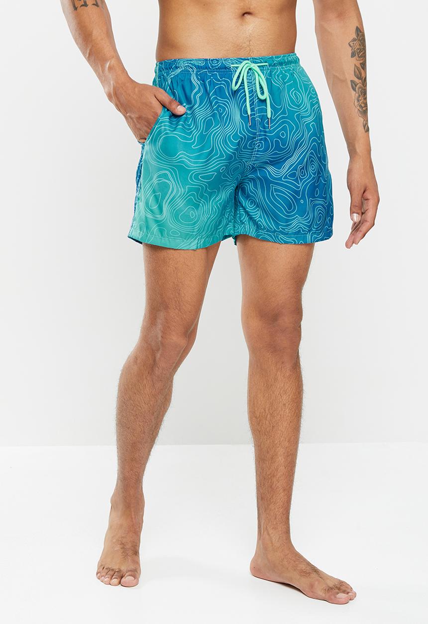 basicthread - Geo print swim short - multi