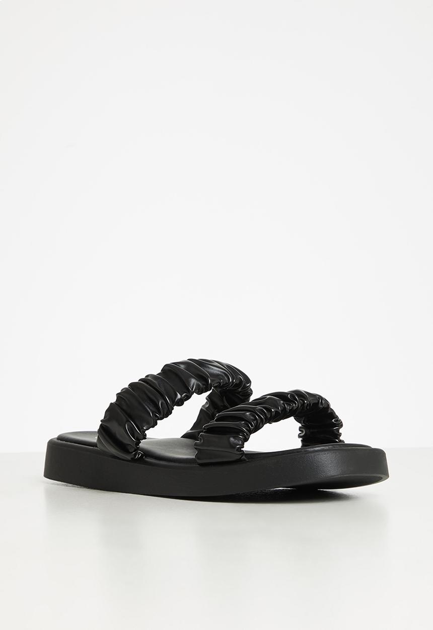 edit - Alison 2 strap weave sandal - black