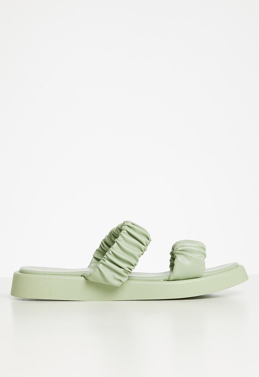 edit - Alison 2 strap weave sandal - green