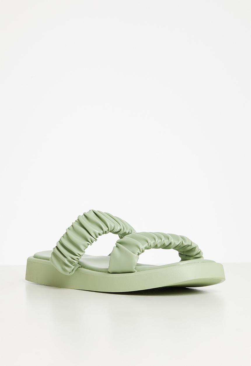 edit - Alison 2 strap weave sandal - green
