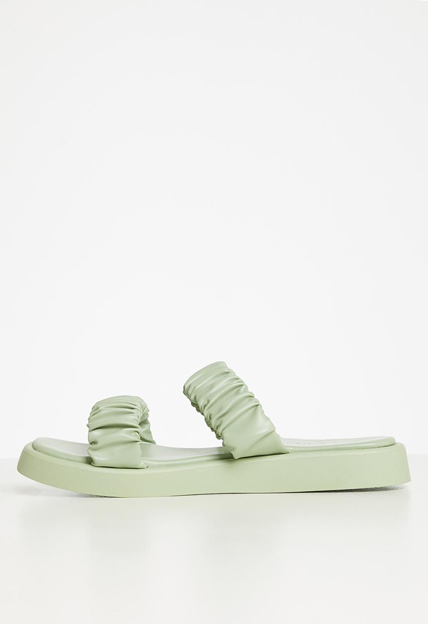 edit - Alison 2 strap weave sandal - green