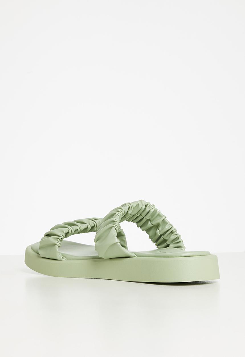 edit - Alison 2 strap weave sandal - green