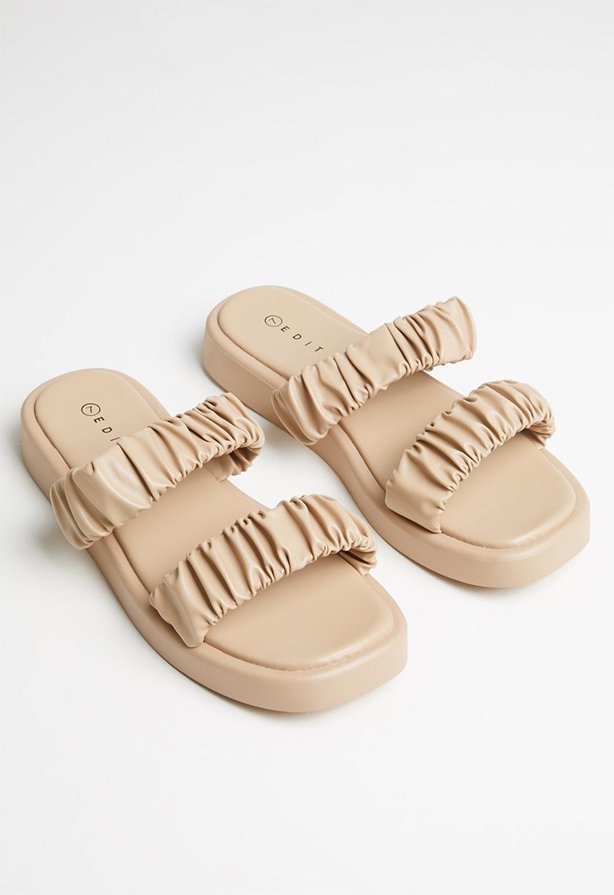edit - Alison 2 strap weave sandal - tan