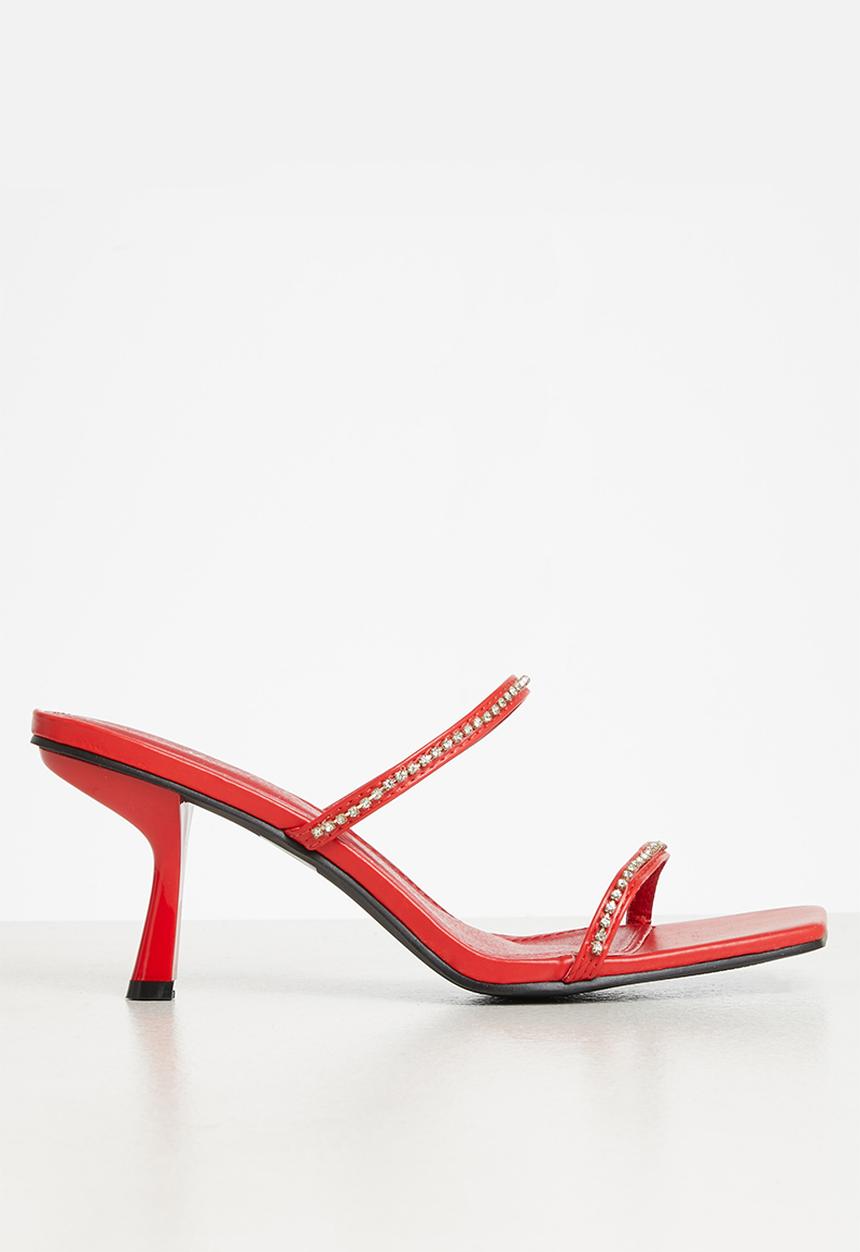 MILLA - Aniqah embellished mule - red