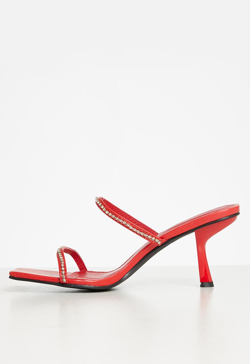 MILLA - Aniqah embellished mule - red