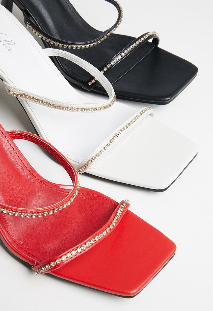 MILLA - Aniqah embellished mule - red