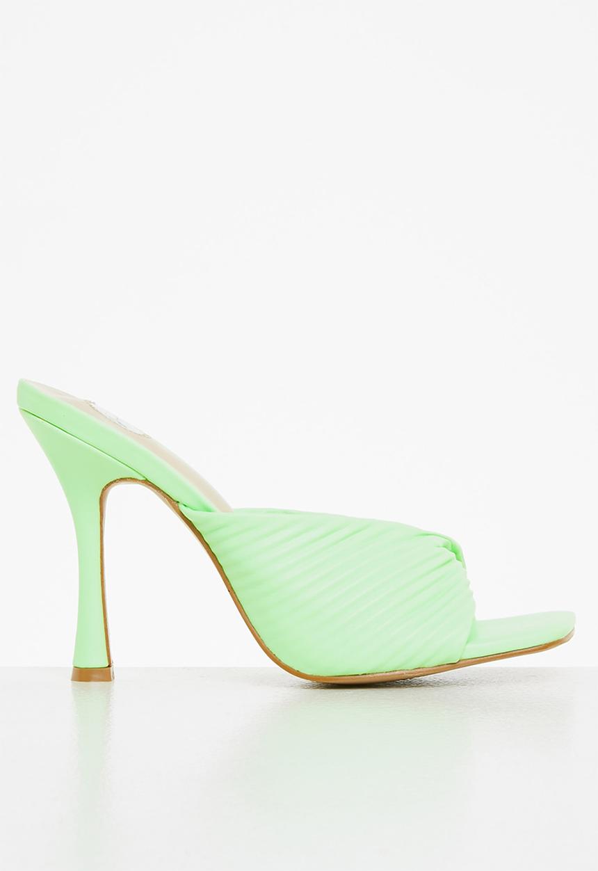 Footwork - Karri stiletto mule heel - light green