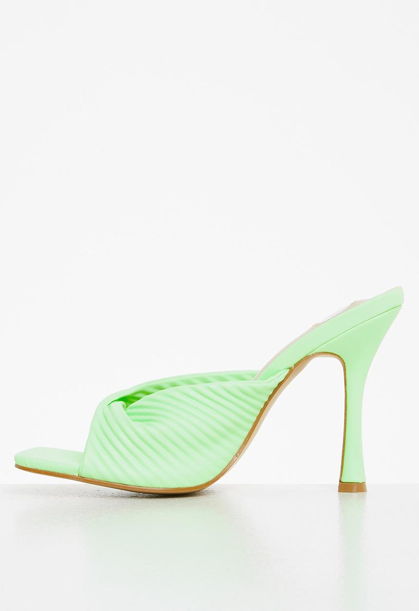 Footwork - Karri stiletto mule heel - light green