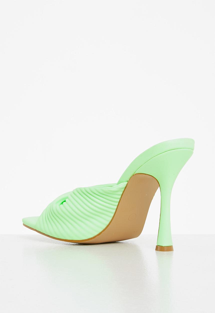 Footwork - Karri stiletto mule heel - light green
