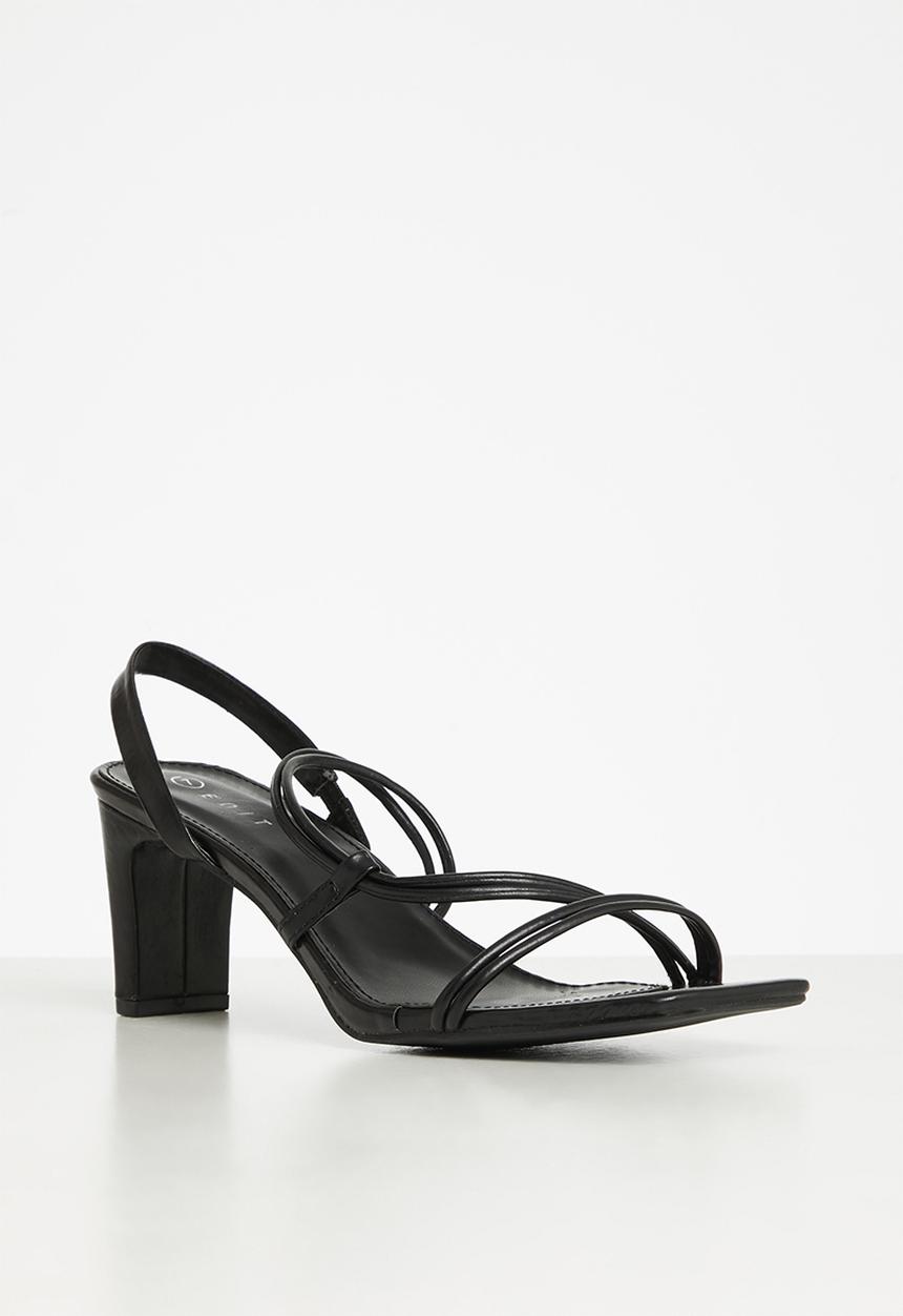 edit - Piper slingback block heel - black