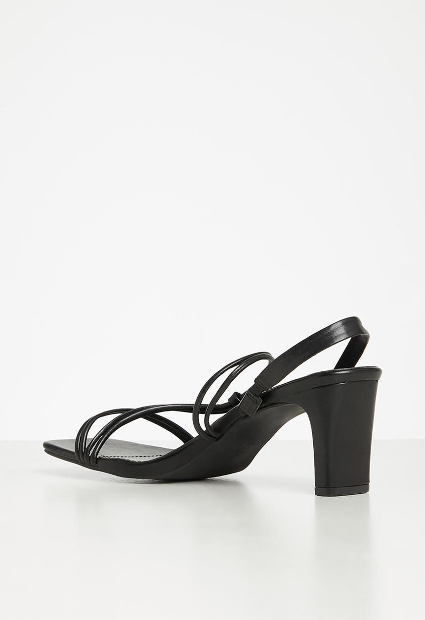 edit - Piper slingback block heel - black