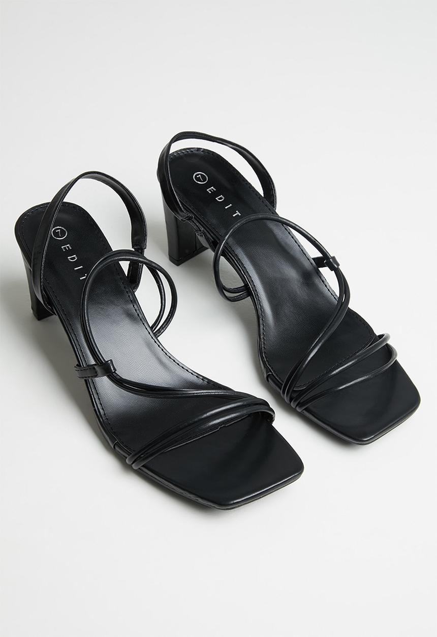 edit - Piper slingback block heel - black