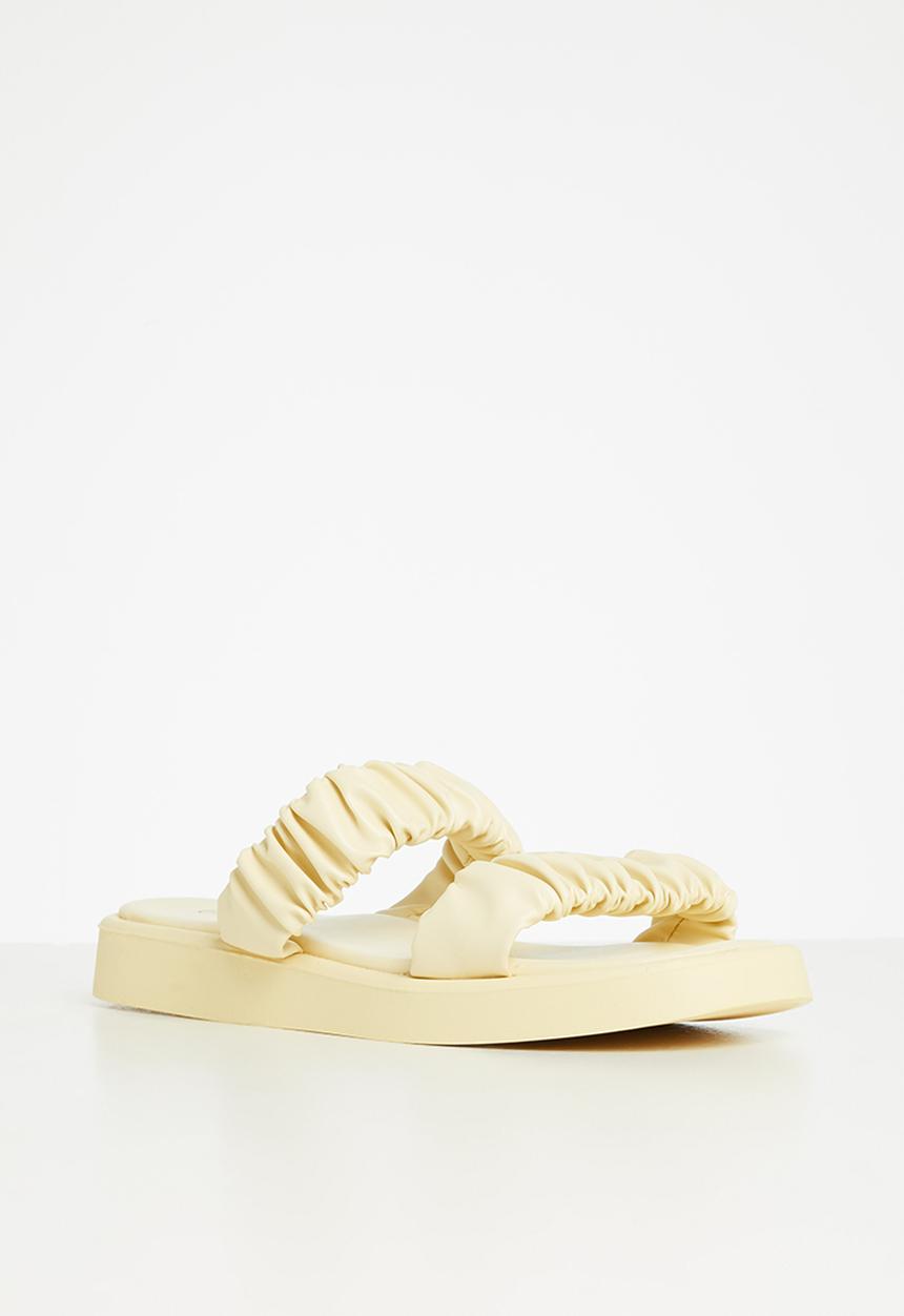 edit - Alison 2 strap weave sandal - yellow