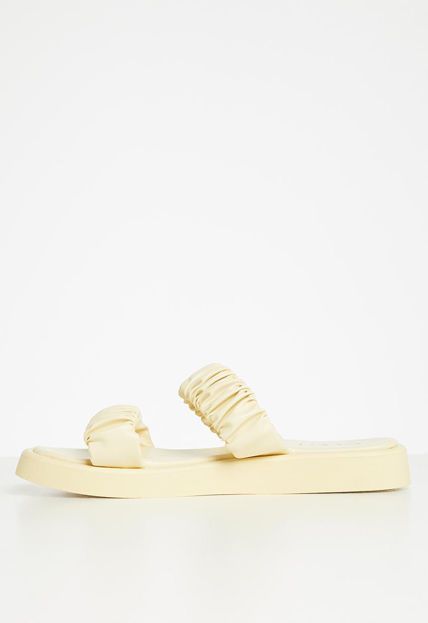 edit - Alison 2 strap weave sandal - yellow