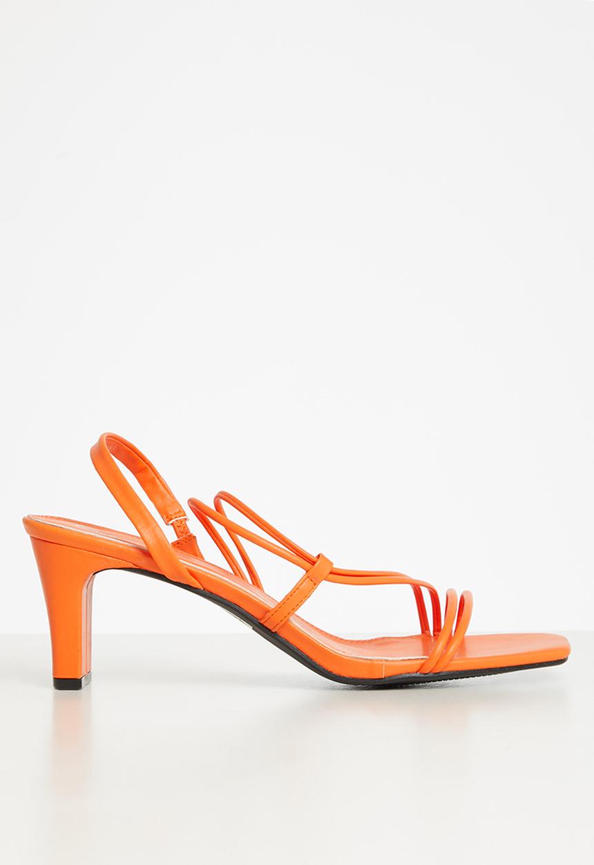 edit - Piper slingback block heel - orange