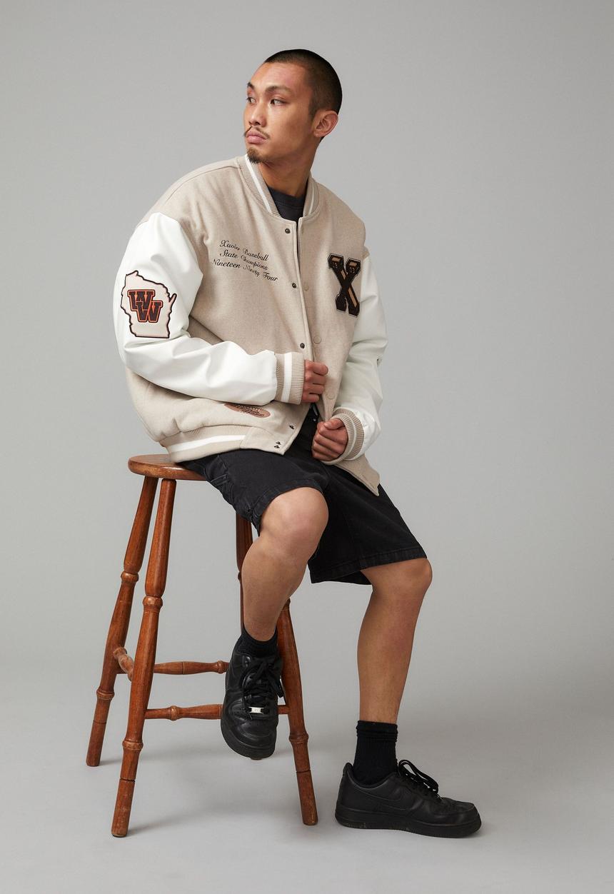 Factorie - Varsity jacket - xaiver baseball/beige