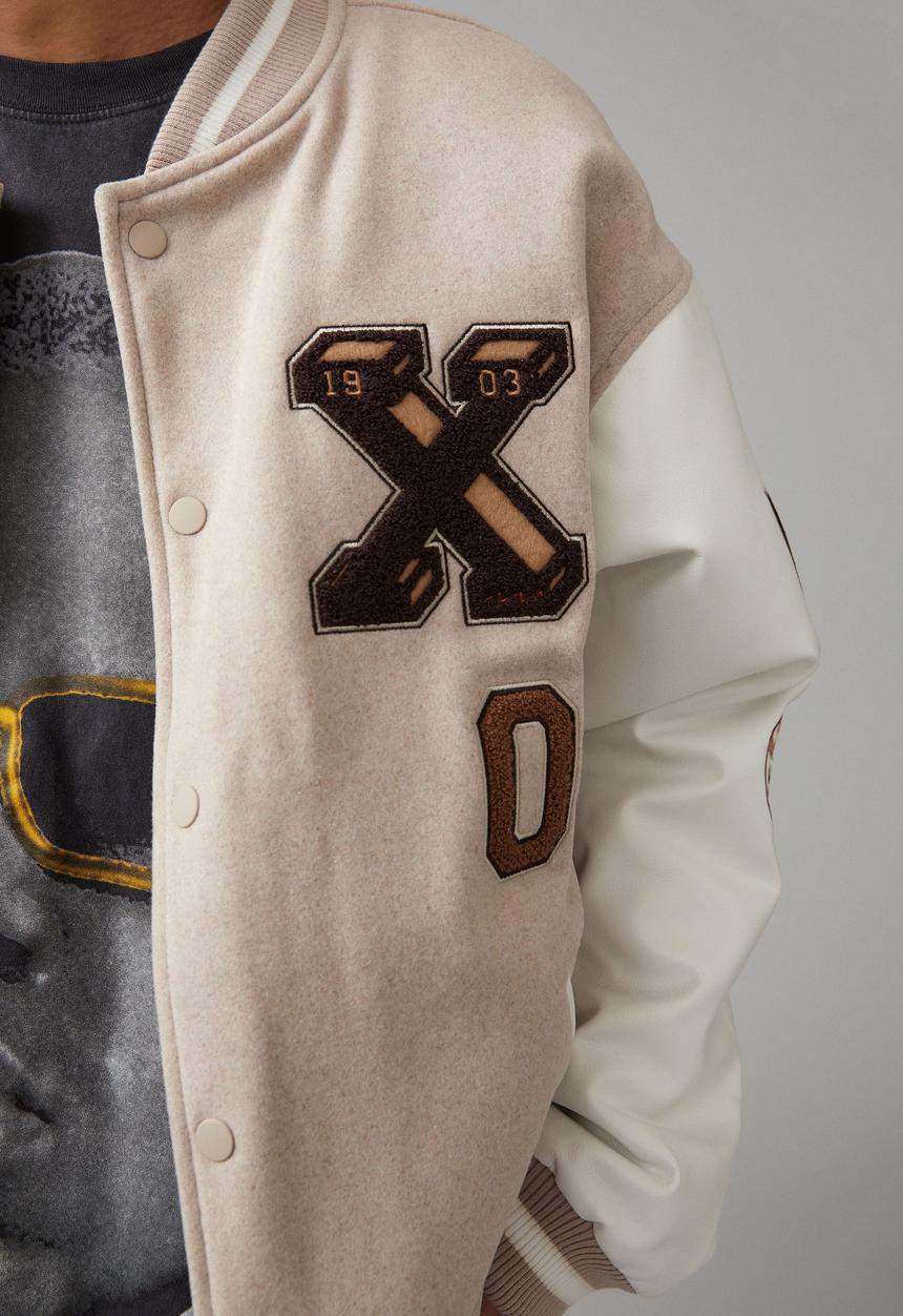 Factorie - Varsity jacket - xaiver baseball/beige