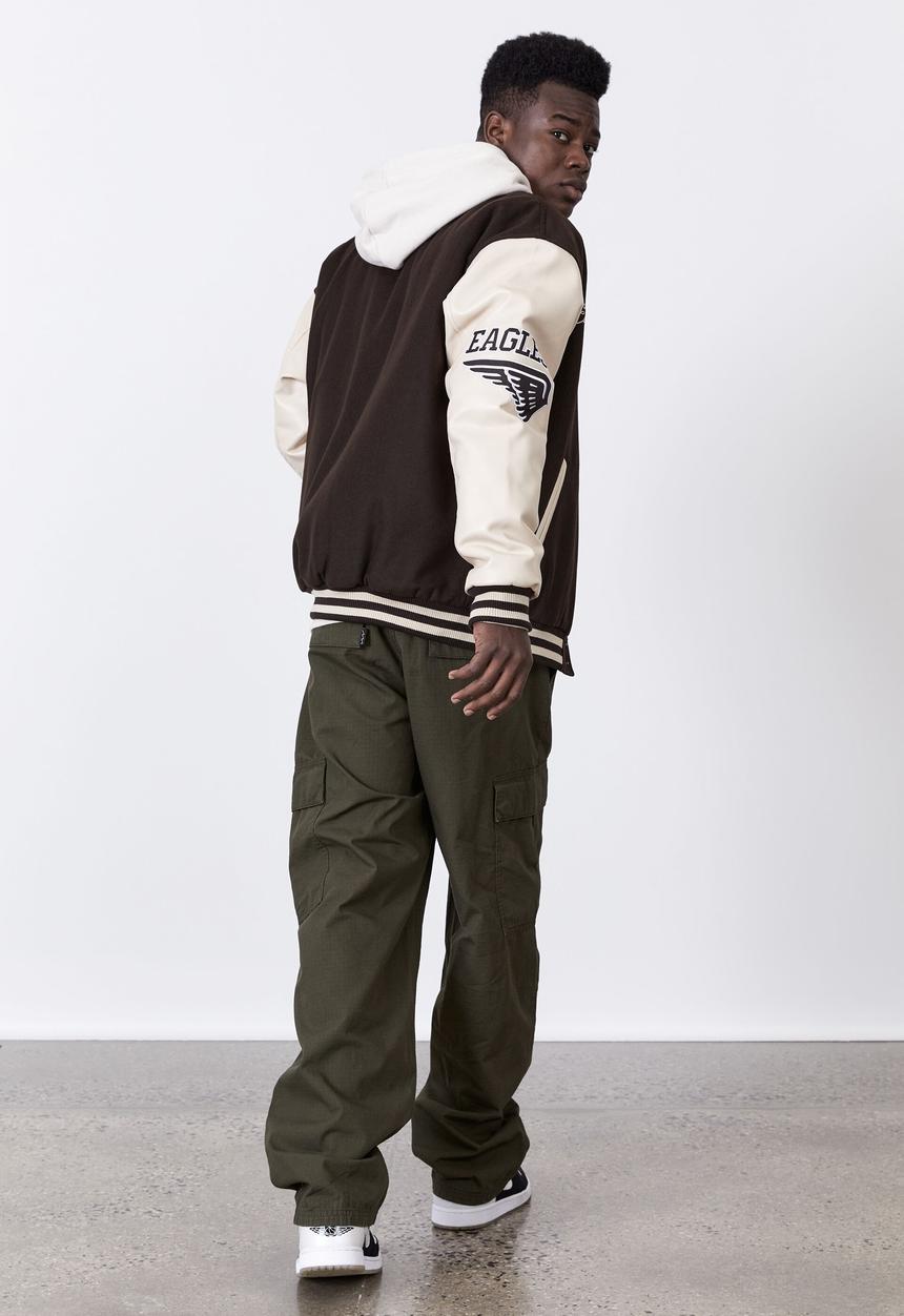 Factorie - Rip stop cargo pant - black