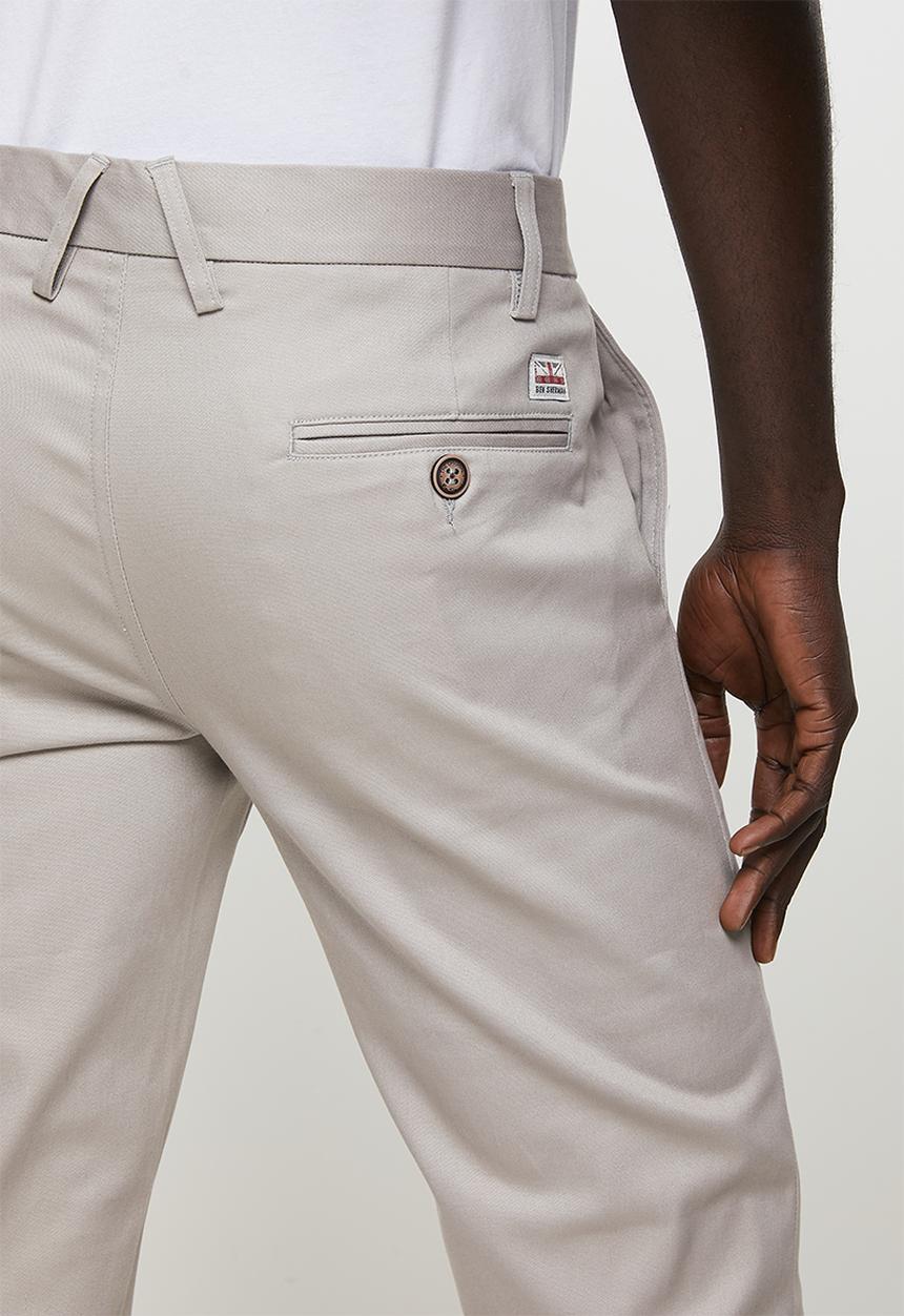 Ben Sherman - ESSENTIAL BEN SHERMAN CHINO PANT - GREY