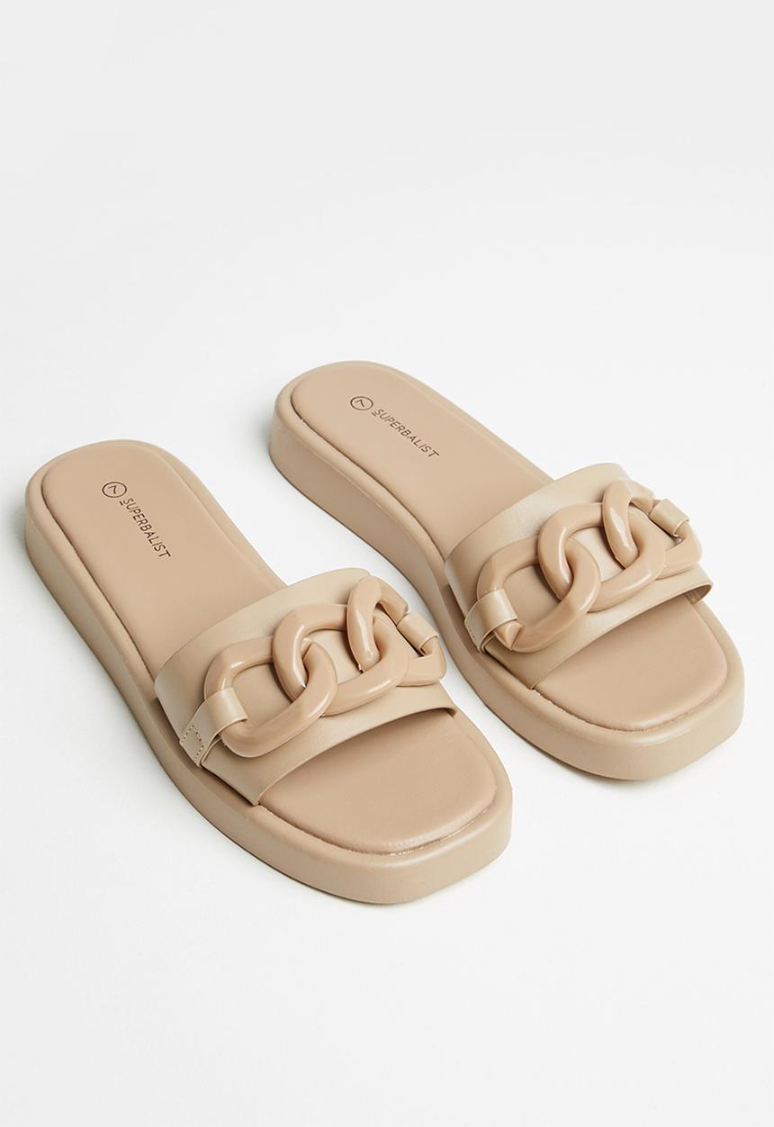 Superbalist - Ru chain trim sandal - brown