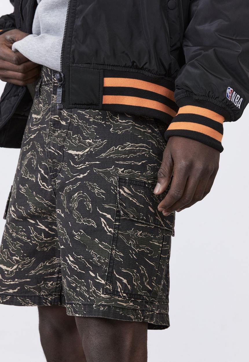 Factorie - Rip stop cargo short - tiger camo
