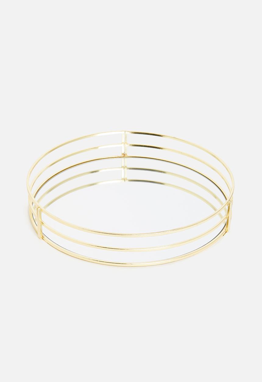 H&S - Mirror tray - gold