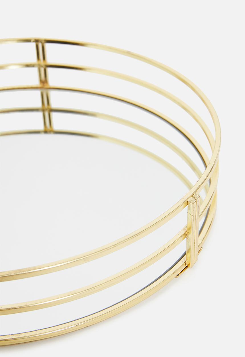 H&S - Mirror tray - gold