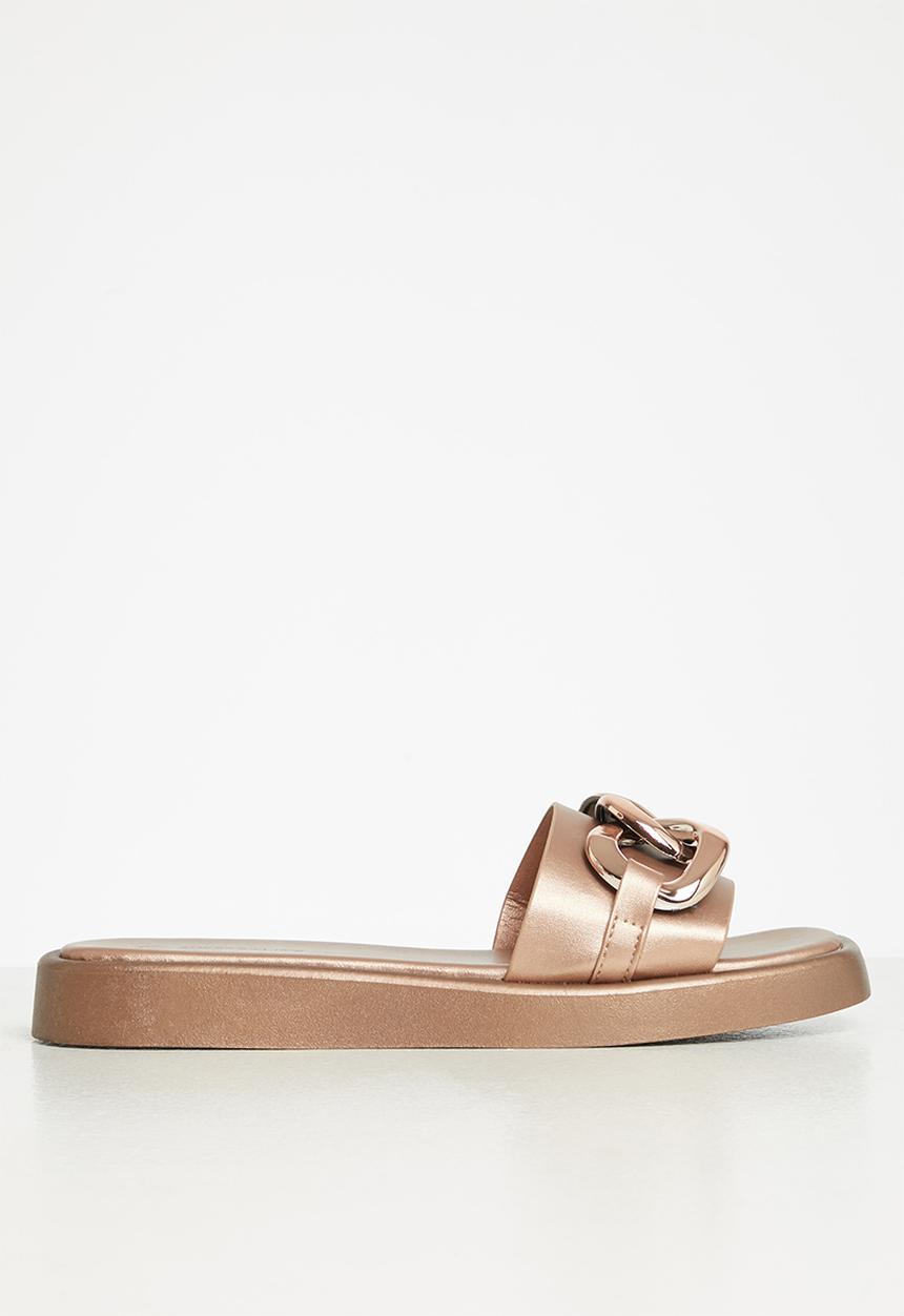 Superbalist - Ru chain trim sandal - rose gold
