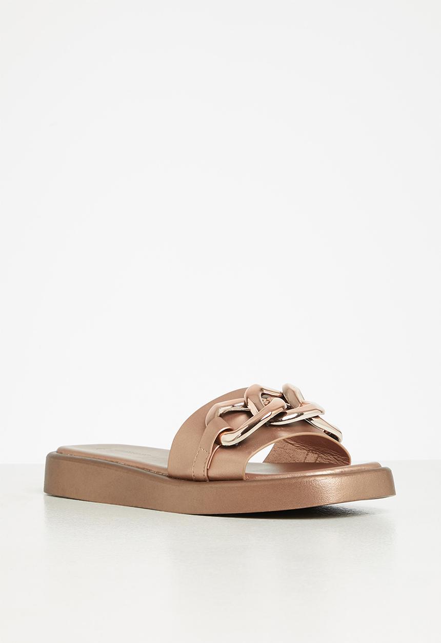 Superbalist - Ru chain trim sandal - rose gold