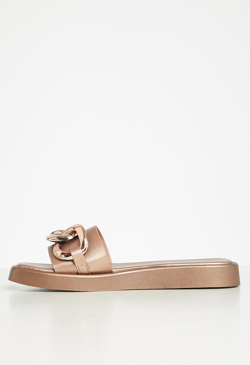 Superbalist - Ru chain trim sandal - rose gold