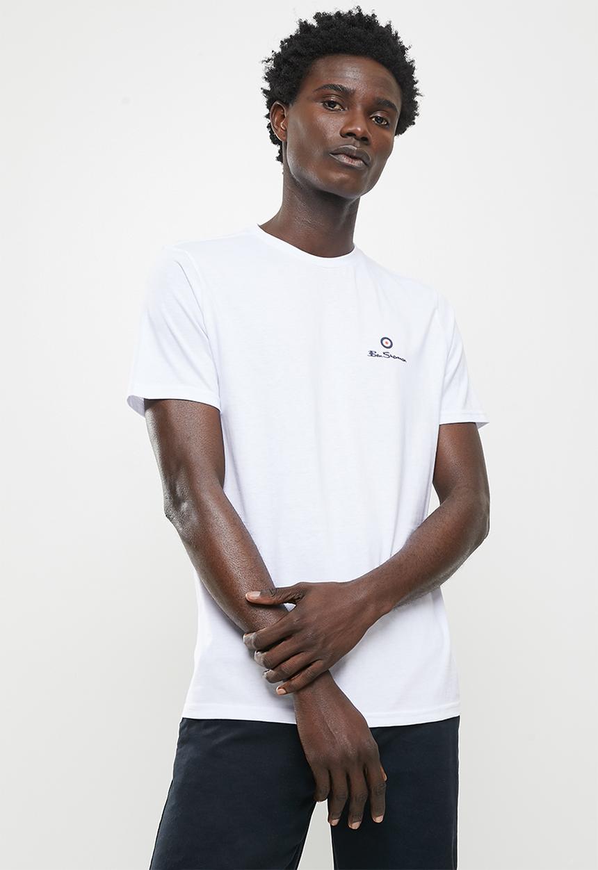 Ben Sherman - Essential tar print crew neck tee shirt - whiteDNU
