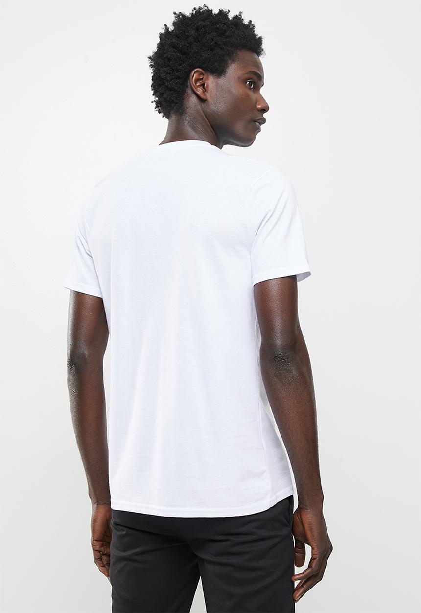 Ben Sherman - Script chq emboss 1 up tee - white