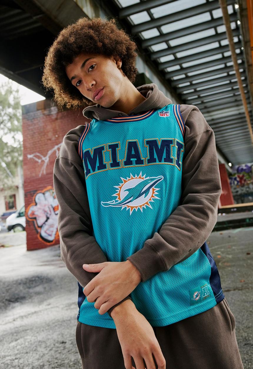 Factorie - Nfl mesh tank - lcn nfl miami dolphins/tile blue
