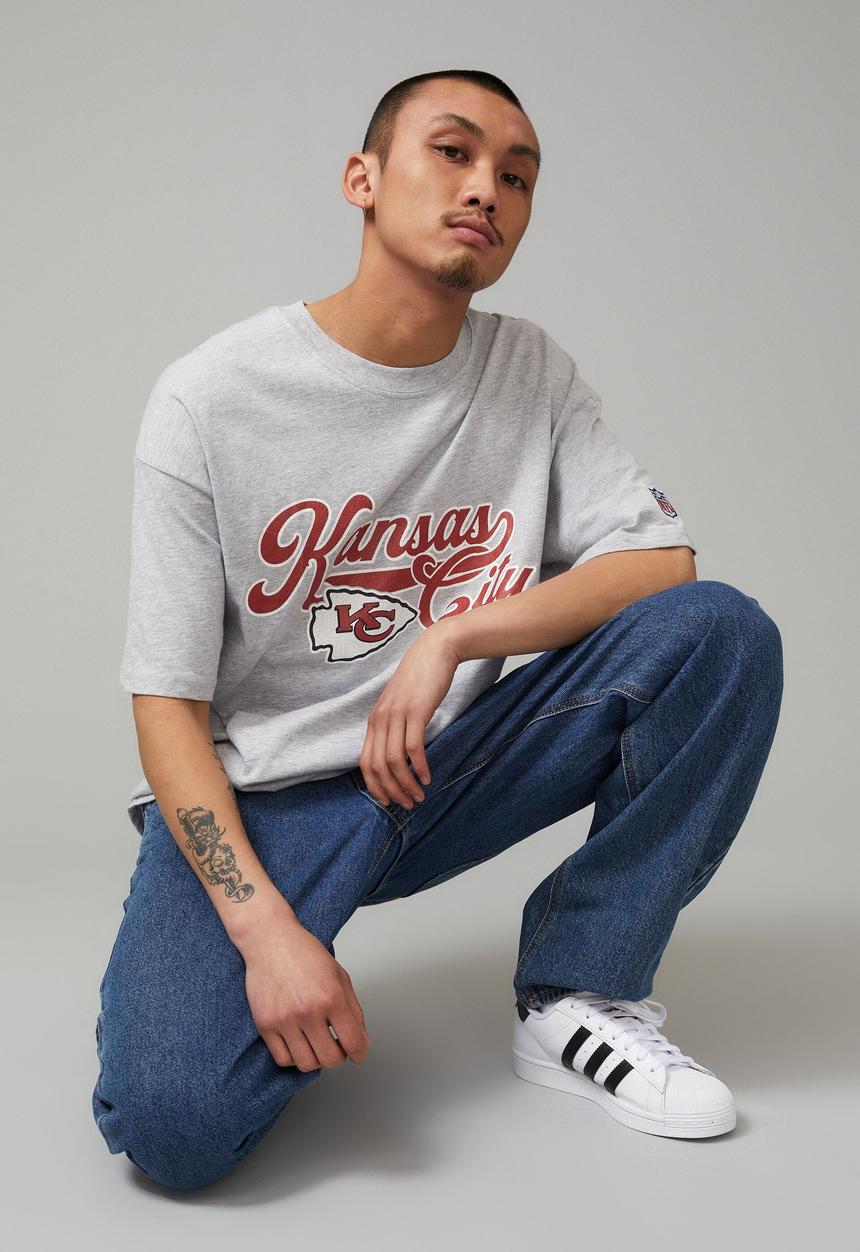 Factorie - Oversized nfl t shirt - lcn nfl grey marle/kansas city