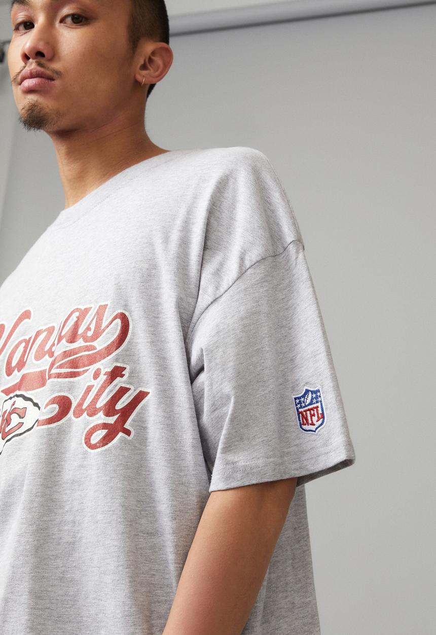 Factorie - Oversized nfl t shirt - lcn nfl grey marle/kansas city