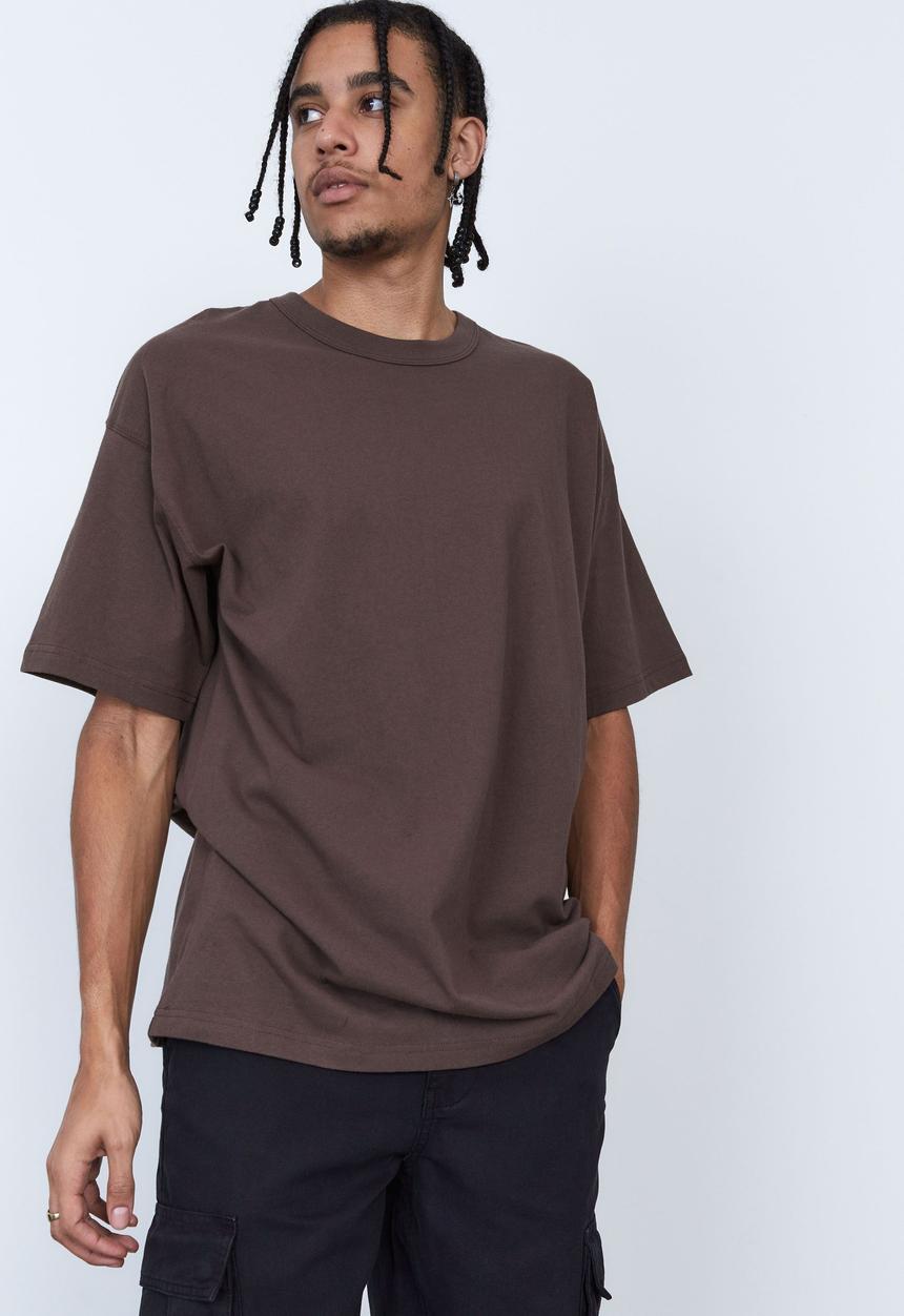 Factorie - Premium oversized t shirt - bracken brown
