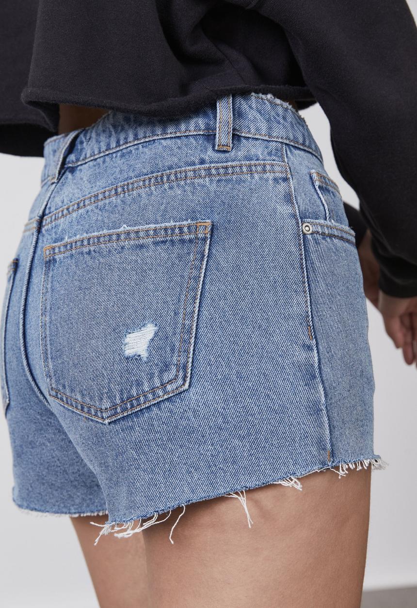 Factorie - Mini denim short - noughties blue