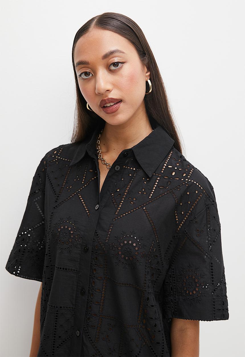 Superbalist - Anglaise longline shirt - black