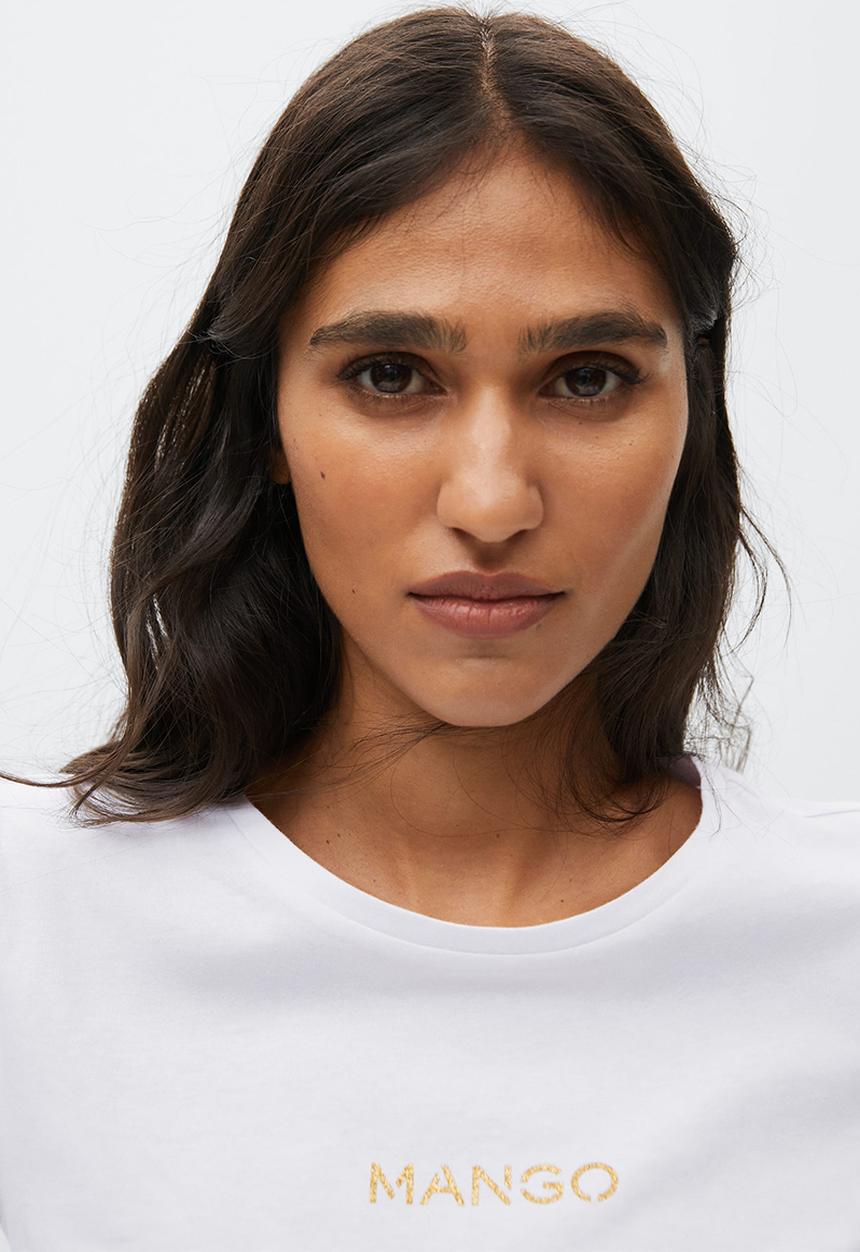 MANGO - T-shirt psmango - white