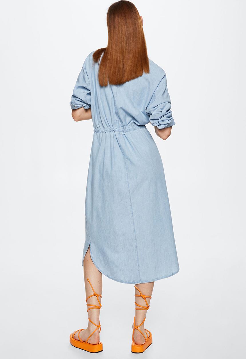 MANGO - Dress sayana - open blue
