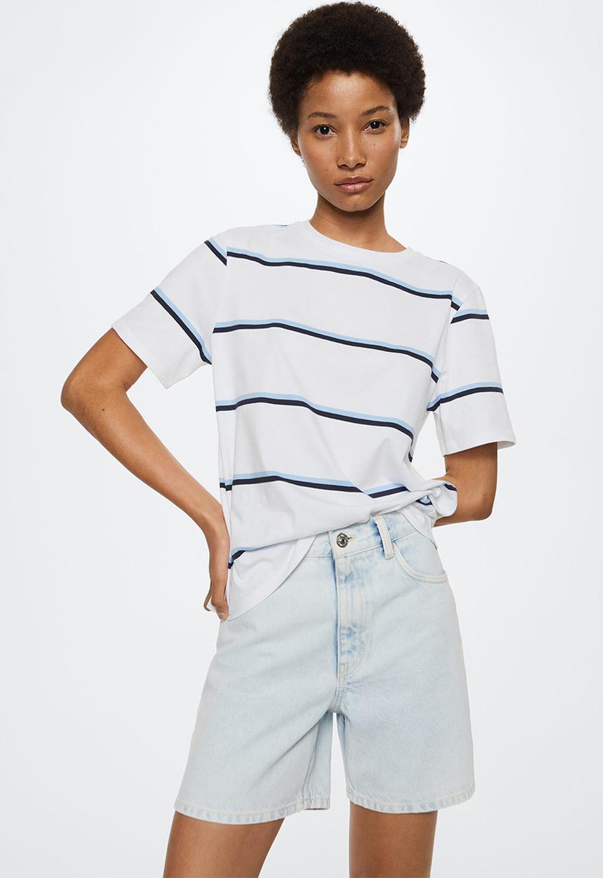 MANGO - T-shirt bella-h - white