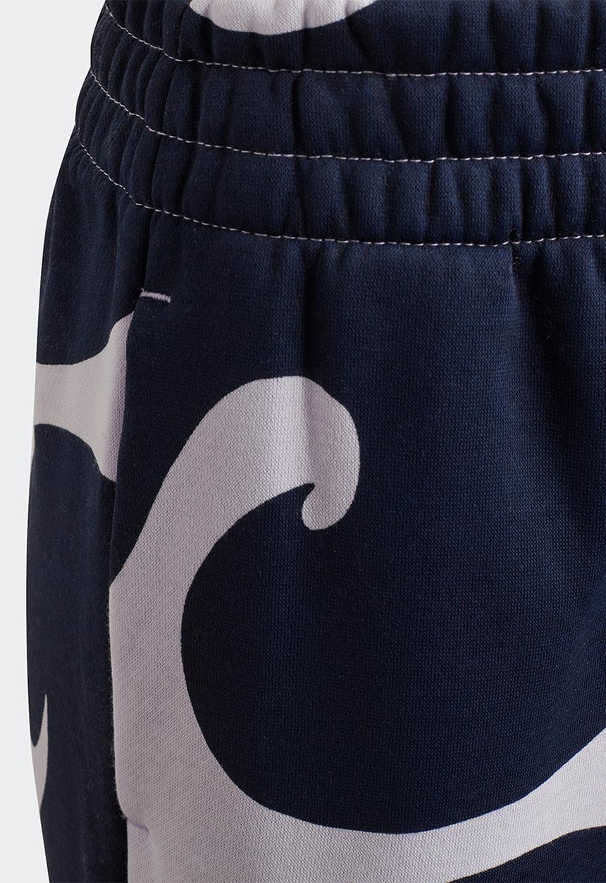 adidas Originals - Girls Marimeko pant - purple tint & collegiate navy