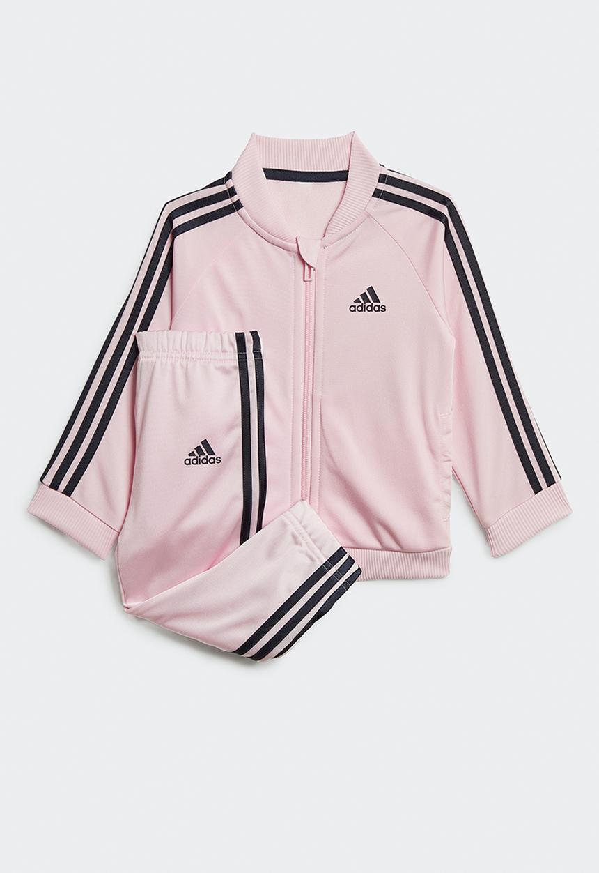 adidas Originals - Infants 3 stripes tricot tracksuit - clear pink