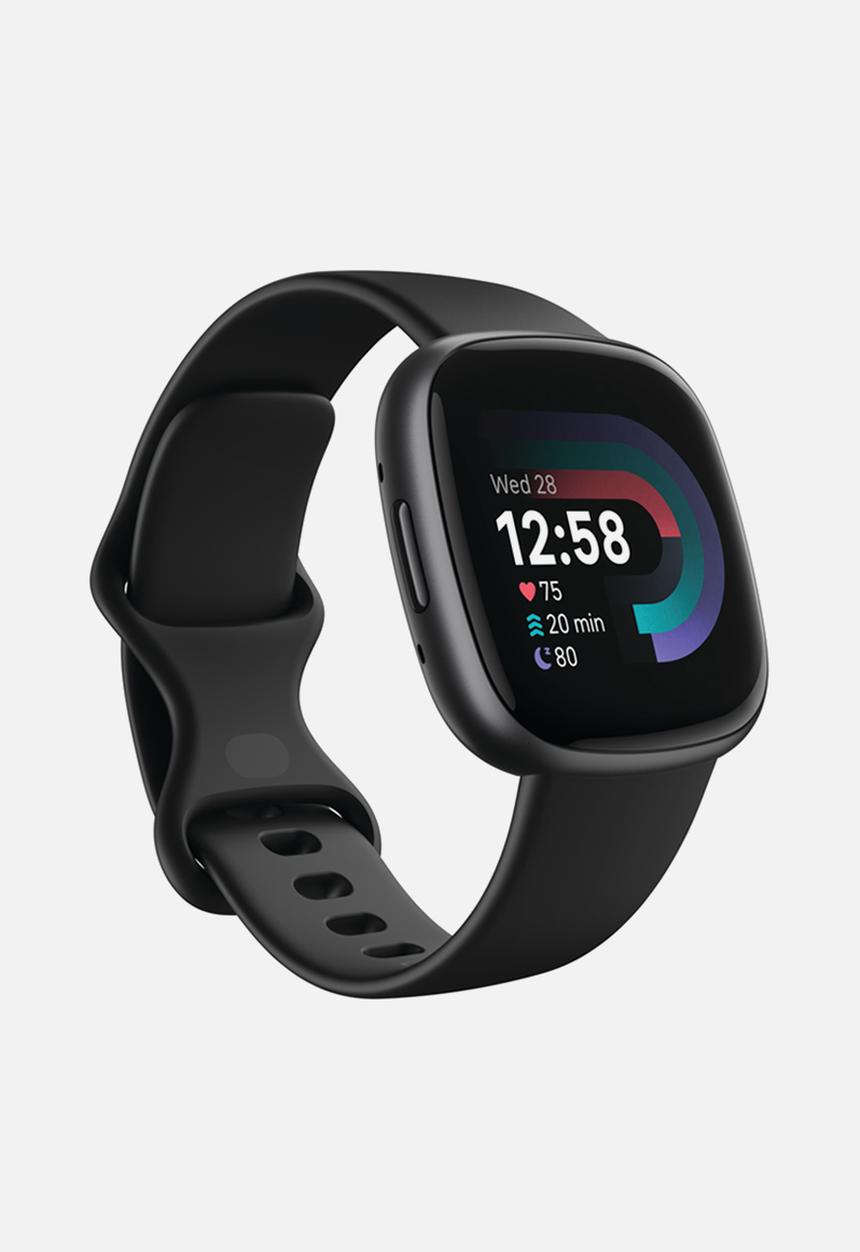 Fitbit - Versa 4 fitness smartwatch black graphite